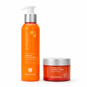 Mascarilla Glicólica & Crema Limpiadora Brightening