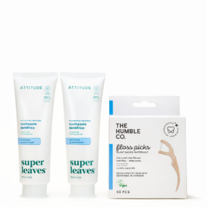 2 Pastas Whitening & Floss Picks