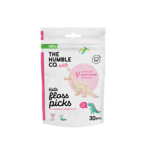 Hilo Dental Picks Kids Strawberry (30 unidades) – The Humble Co.