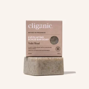 Jabón Corporal Exfoliante Violet Wood – Cliganic